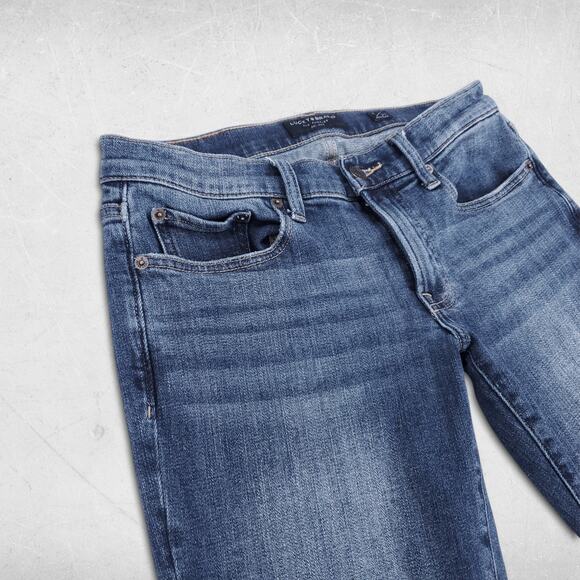 Lucky Brand Sweet Jeans Womens 4/27 Blue Medium Wash Mid Rise Straight Leg Denim - Picture 9 of 12